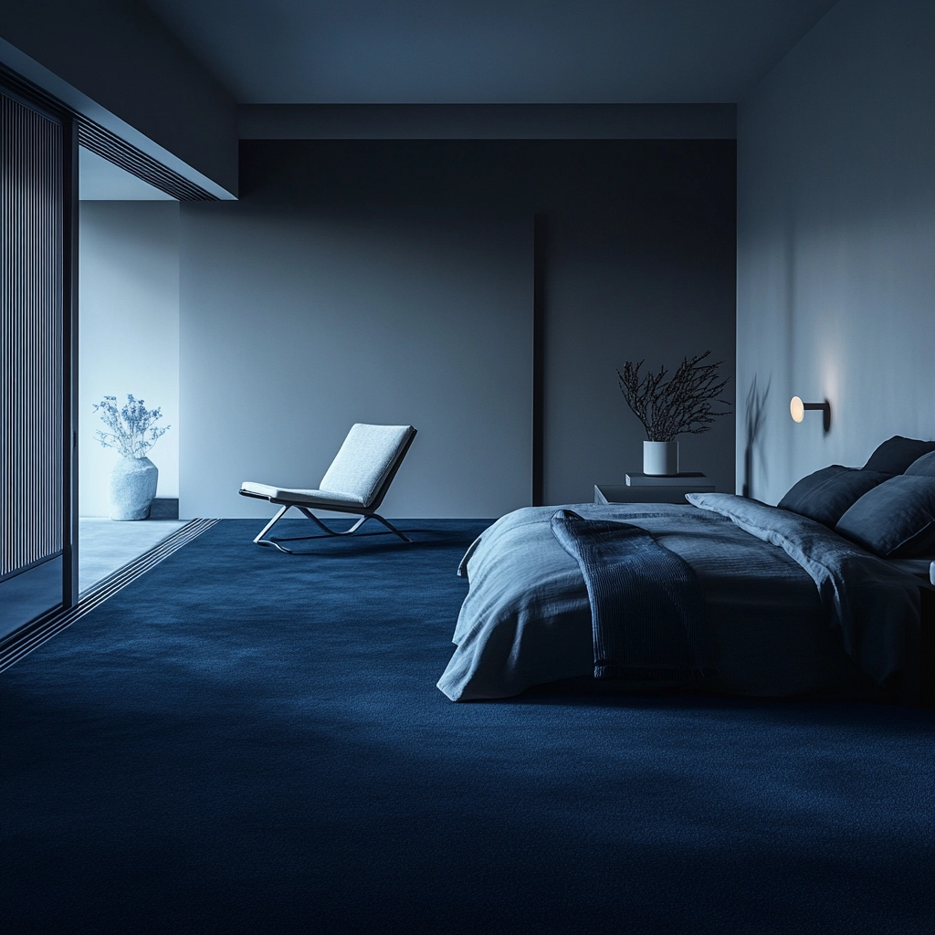 dark blue carpet bedroom 61