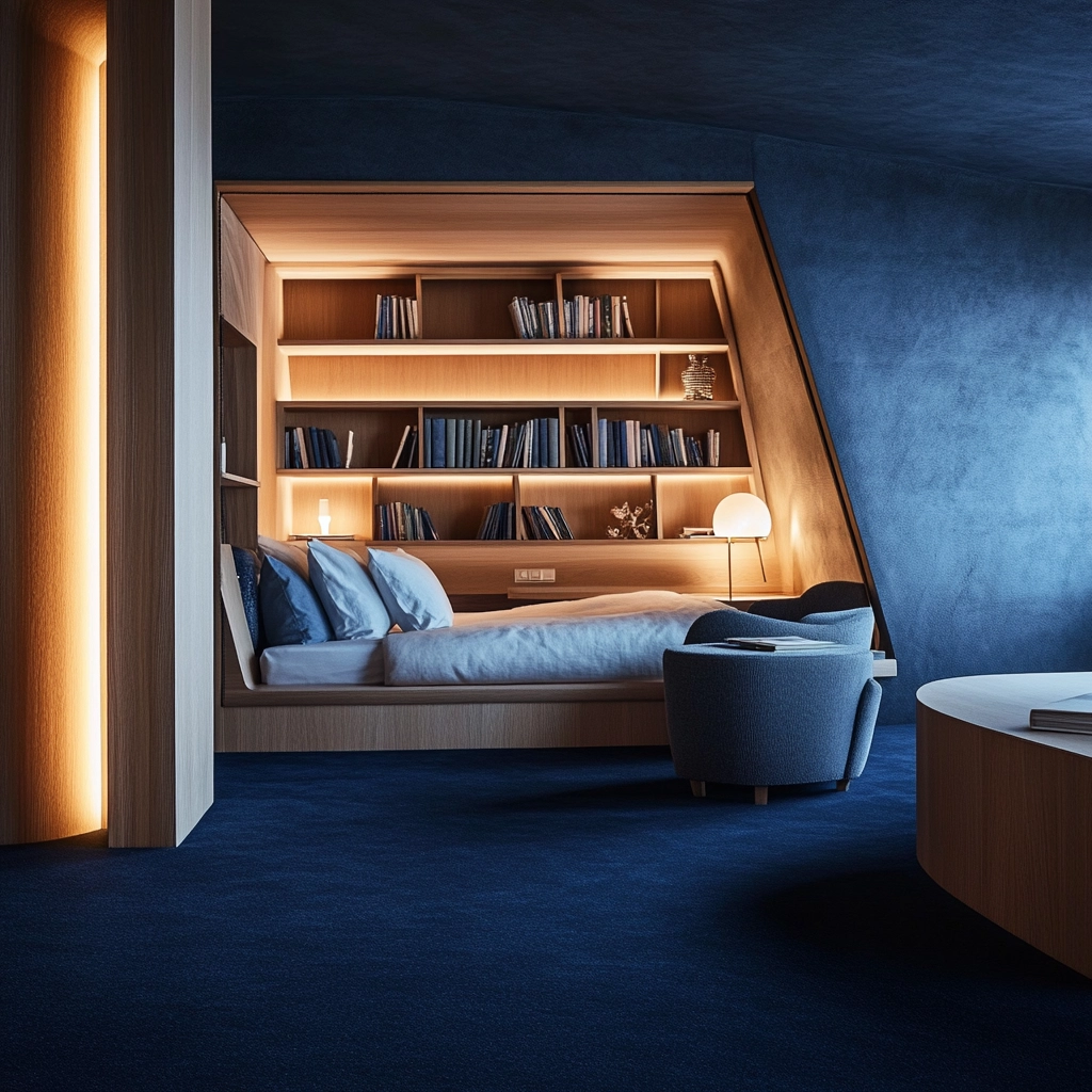 dark blue carpet bedroom 7