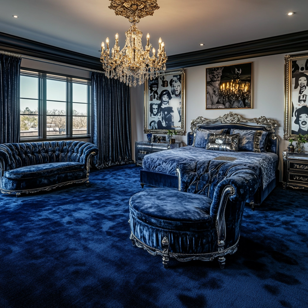 dark blue carpet bedroom 70