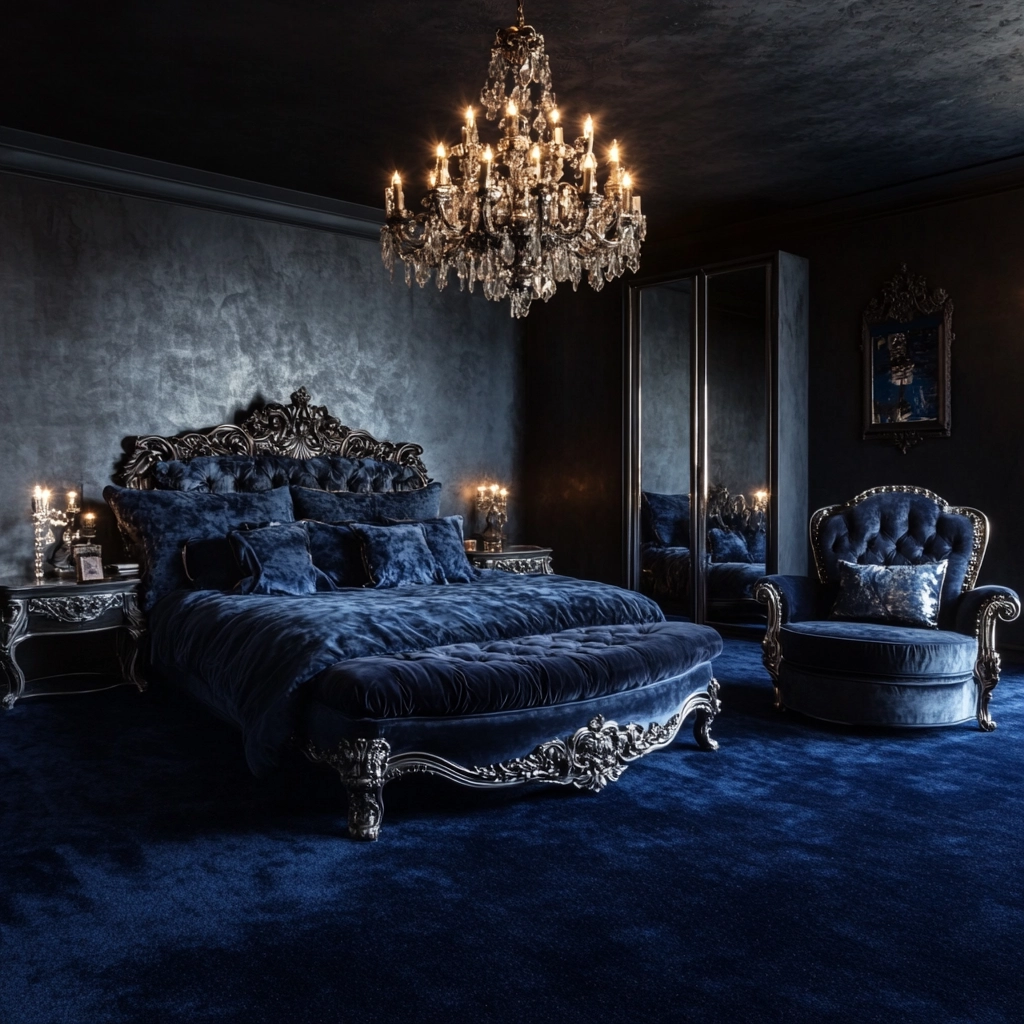 dark blue carpet bedroom 72