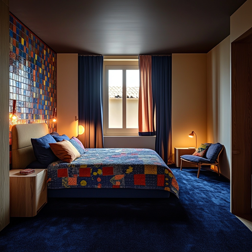 dark blue carpet bedroom 73