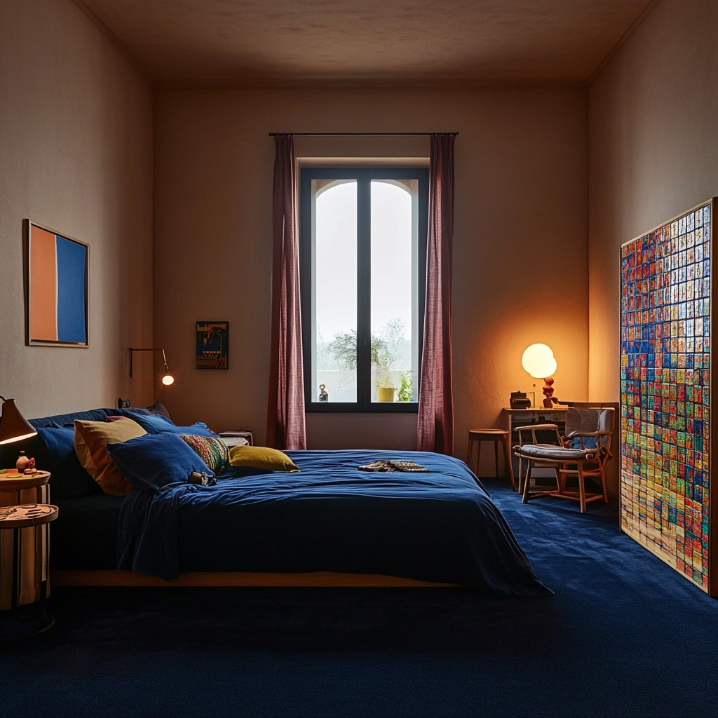 dark blue carpet bedroom 74