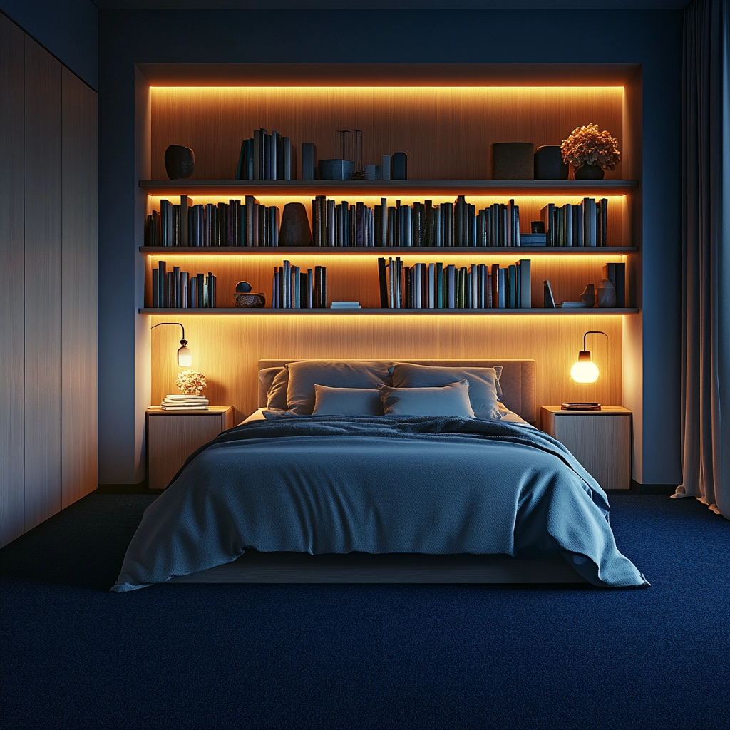 dark blue carpet bedroom 8