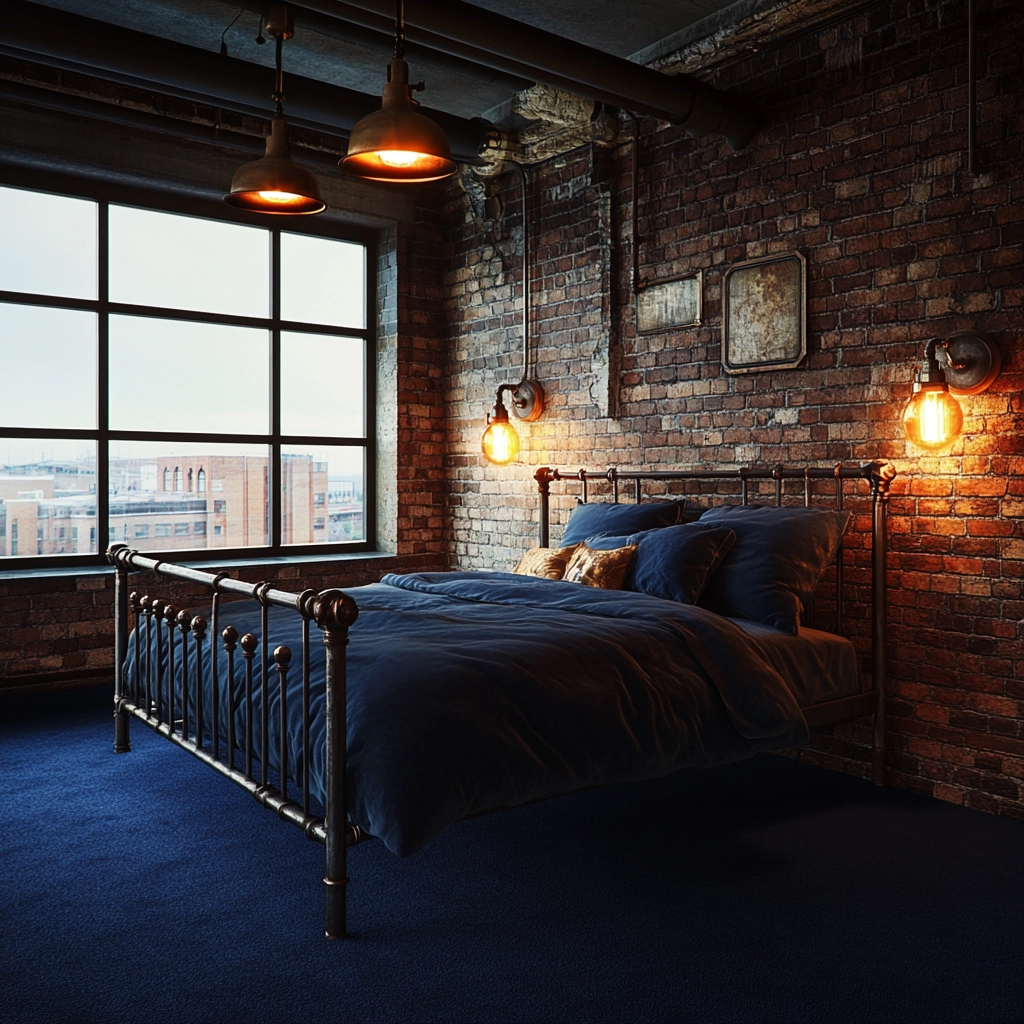 dark blue carpet bedroom 9