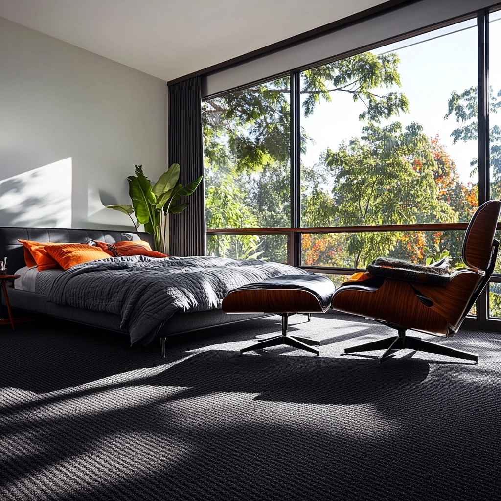 dark gray carpet bedroom 35