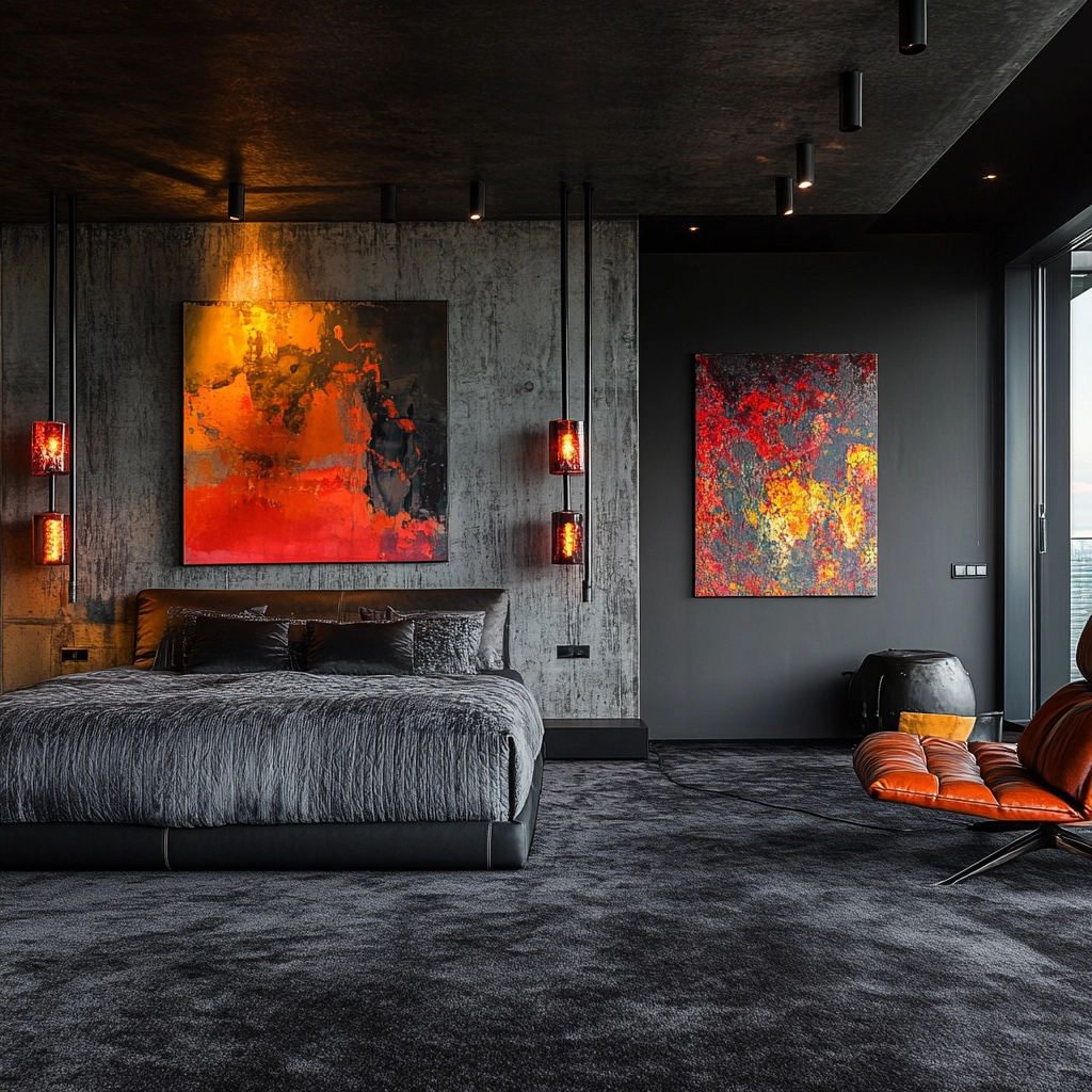 dark gray carpet bedroom 51