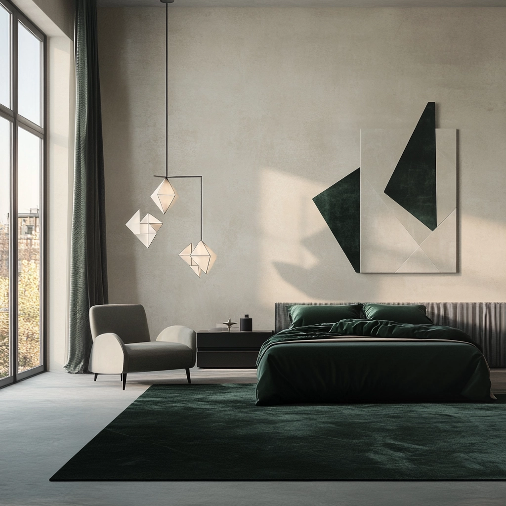 dark green rug bedroom 10