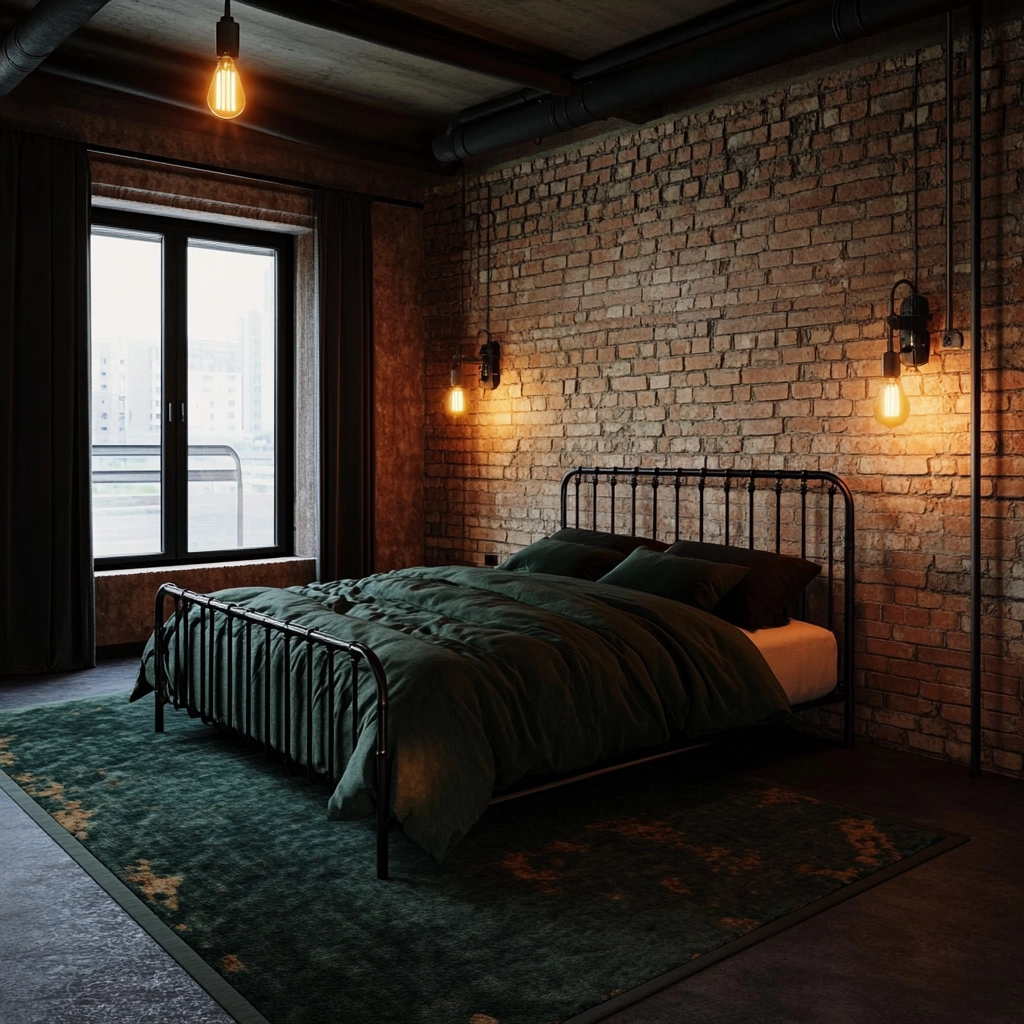 dark green rug bedroom 27