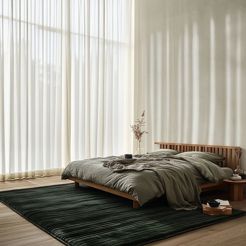 dark green rug bedroom 3