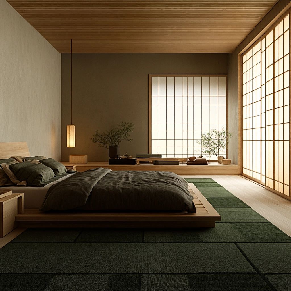 dark green rug bedroom 35