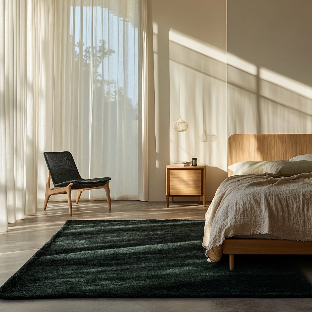 dark green rug bedroom 47