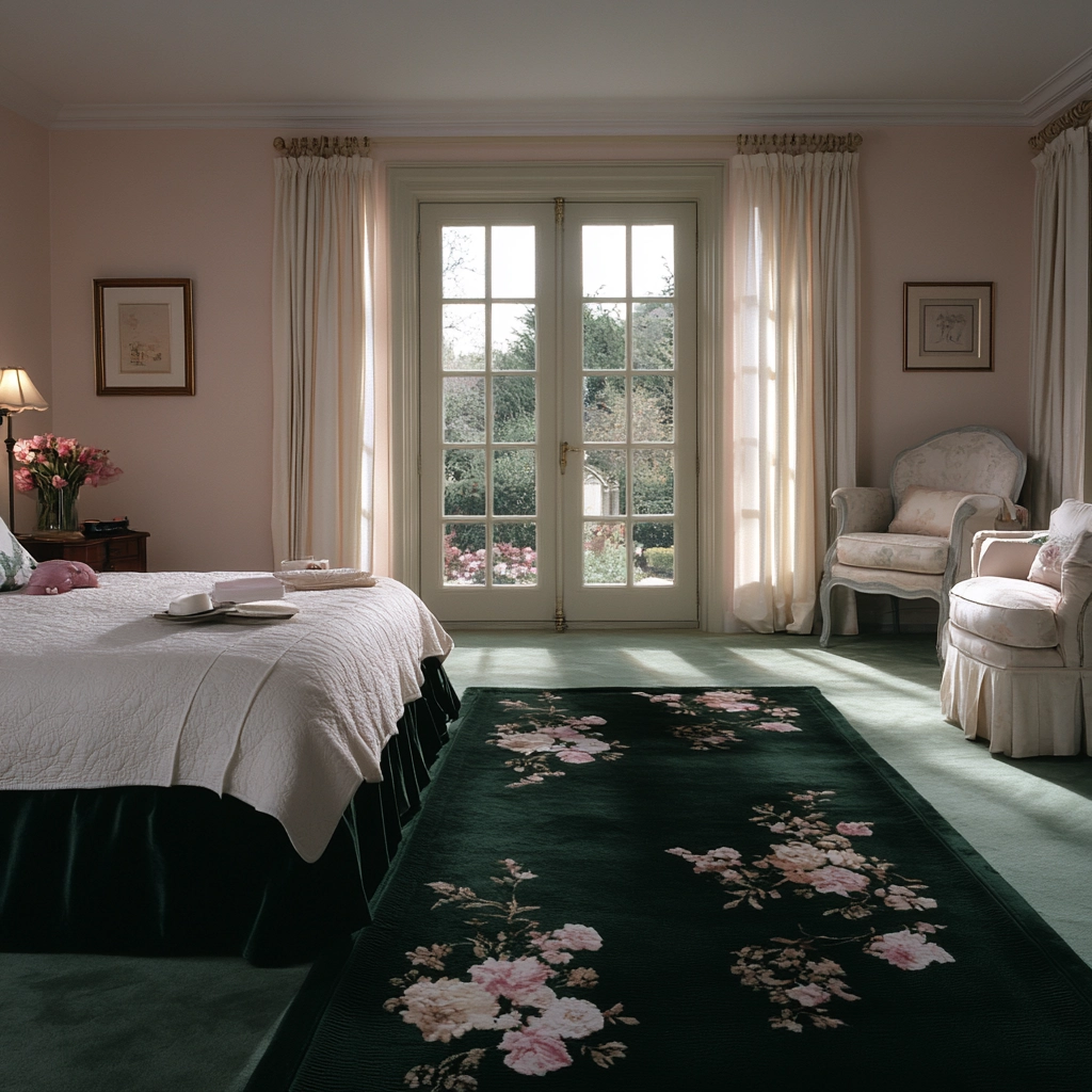 dark green rug bedroom 78