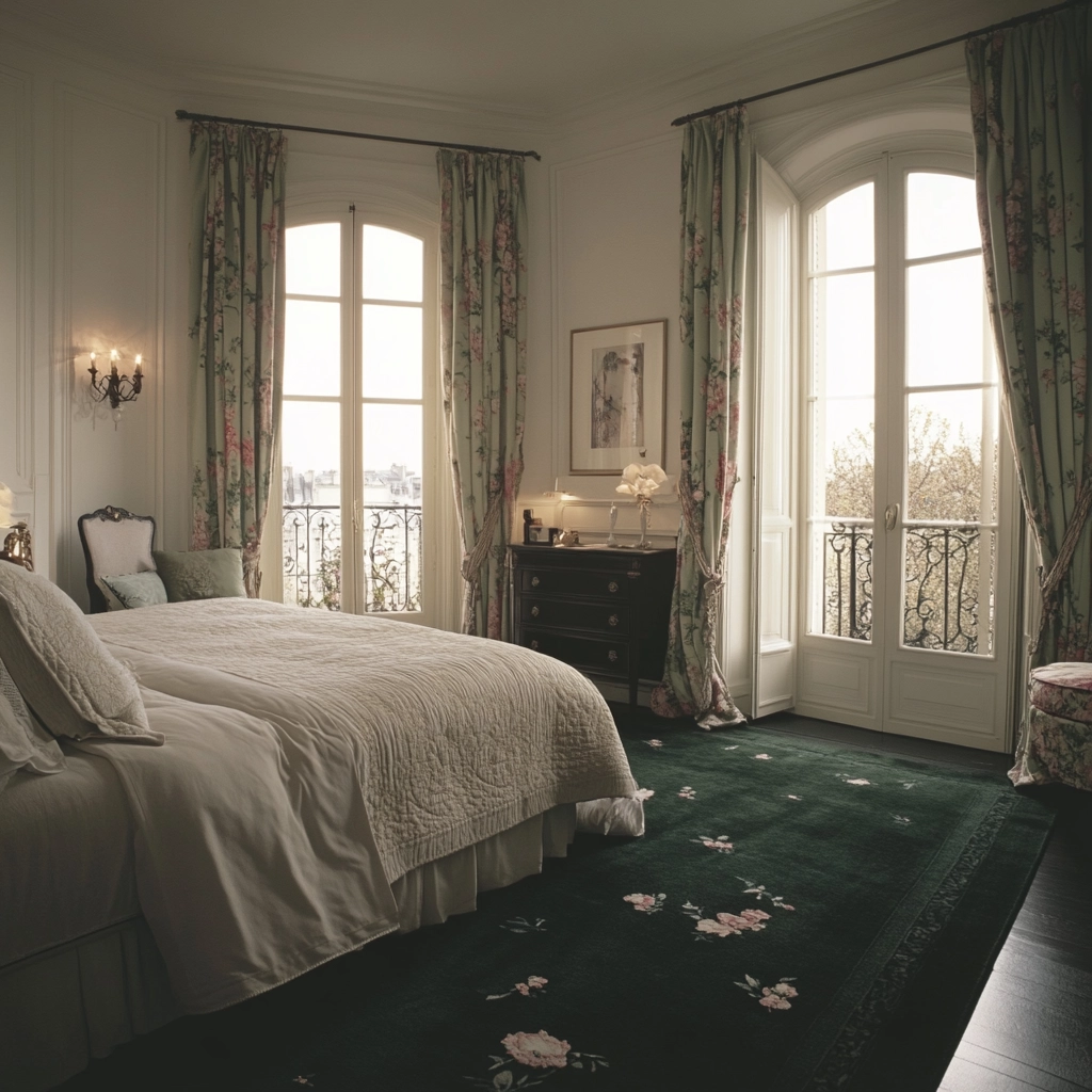 dark green rug bedroom 80