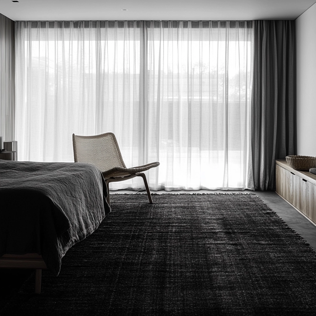 dark rug bedroom 1