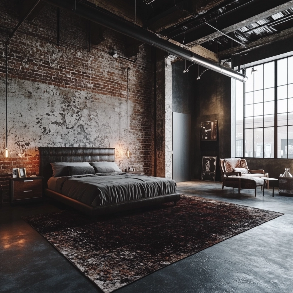 dark rug bedroom 13