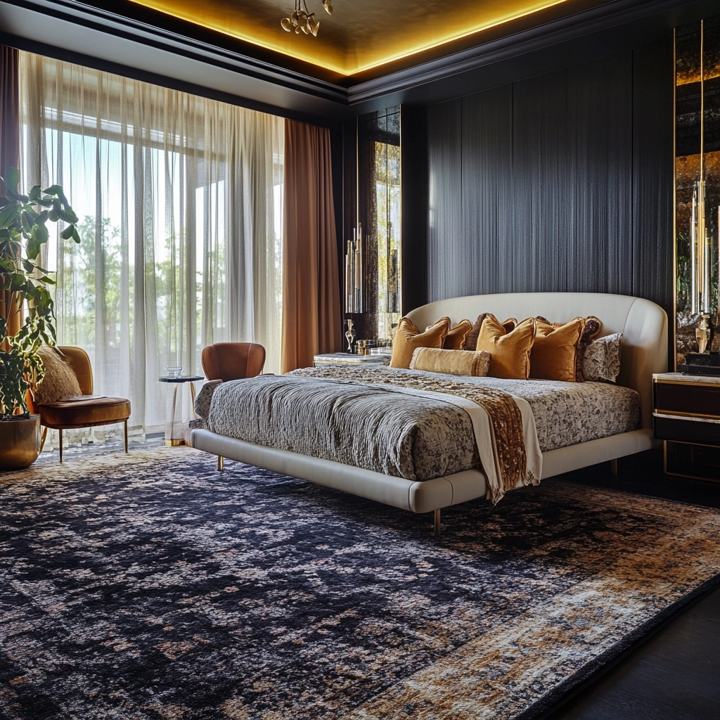 dark rug bedroom 26