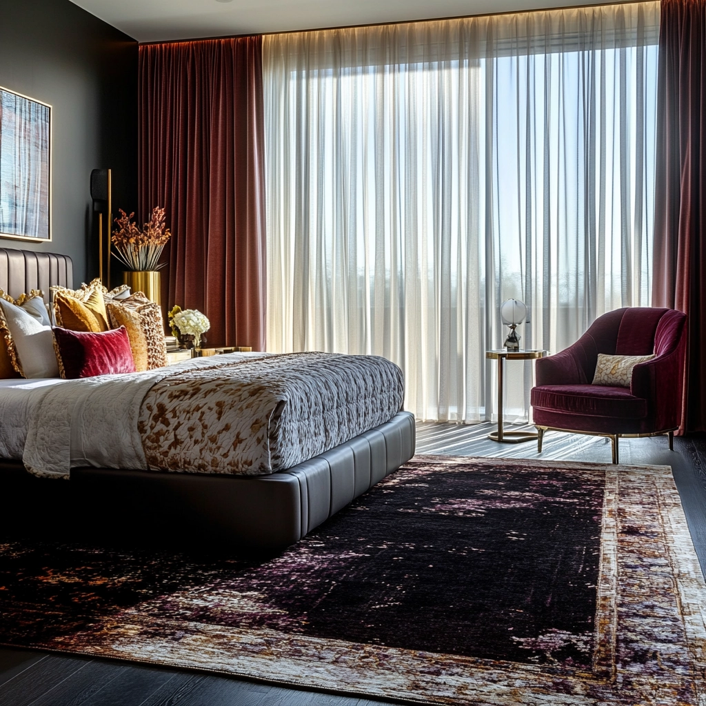 dark rug bedroom 27