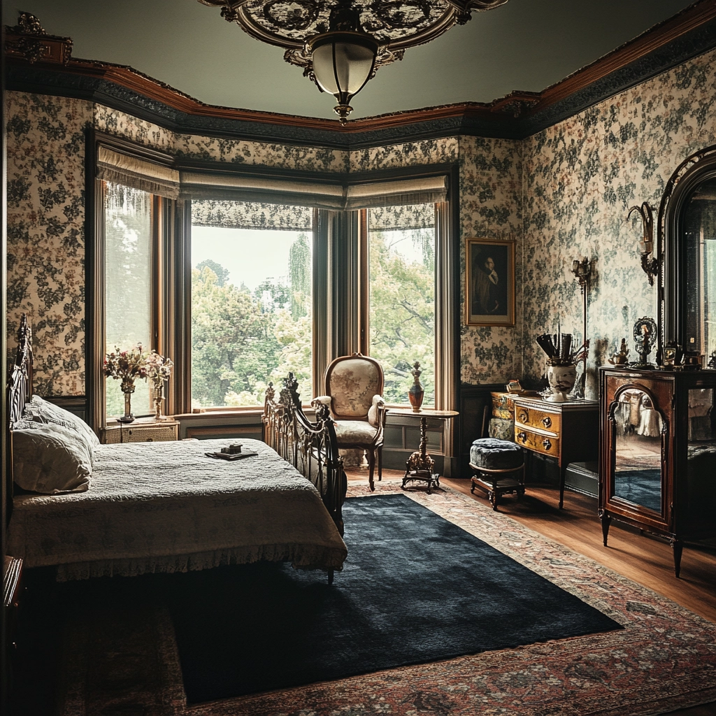 dark rug bedroom 41