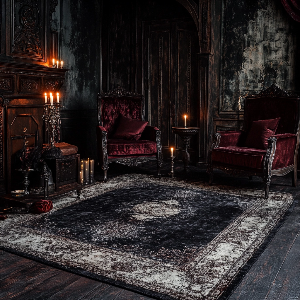 dark rug bedroom 49