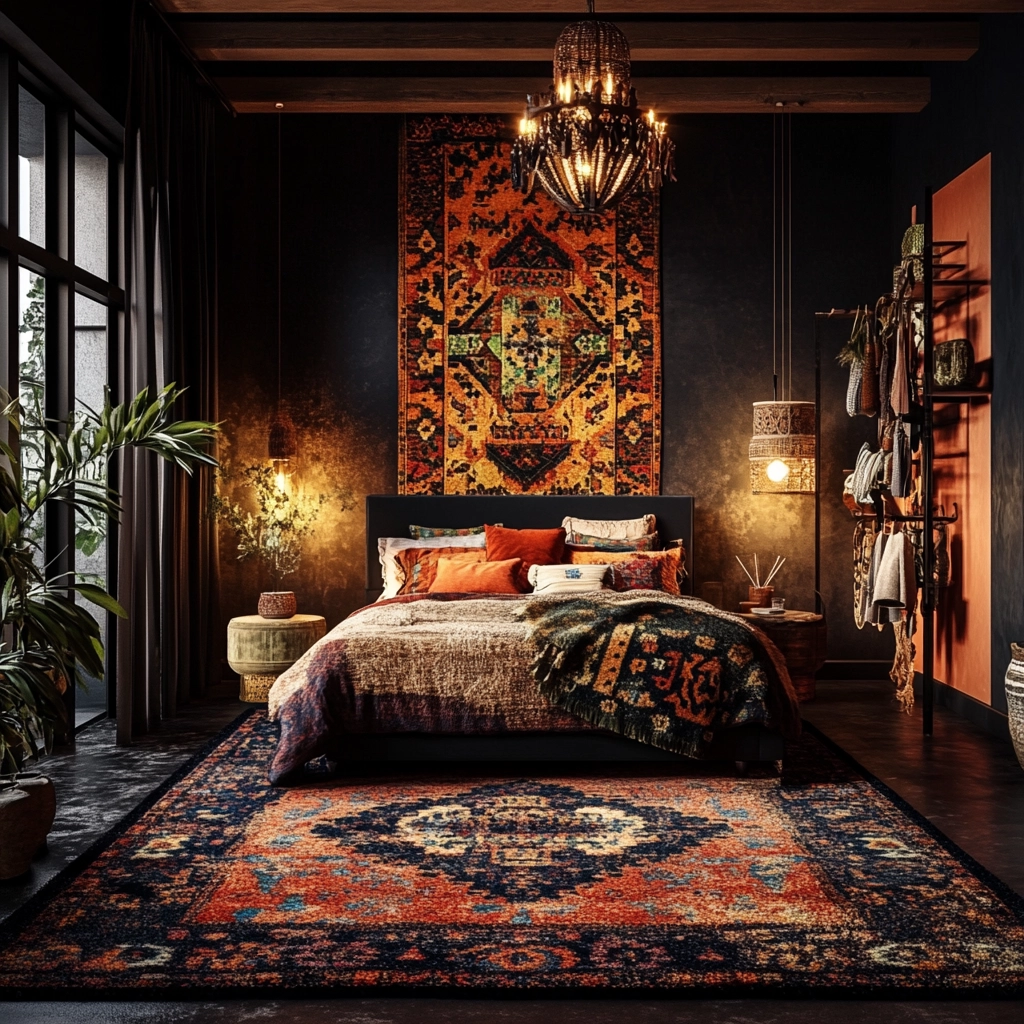 dark rug bedroom 69