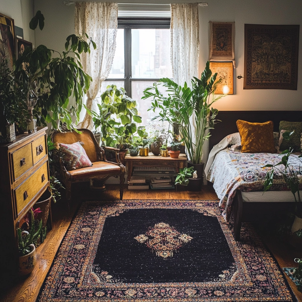 dark rug bedroom 9