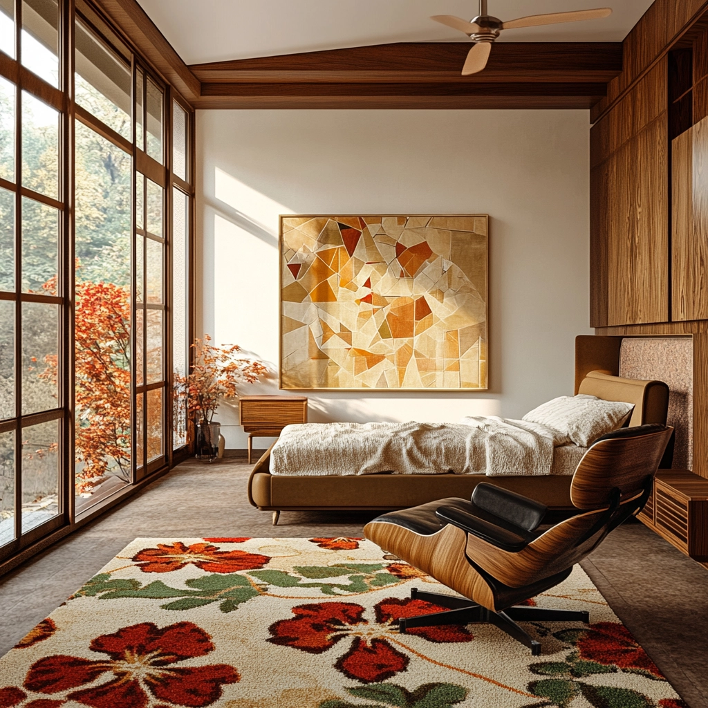 floral rug bedroom 10