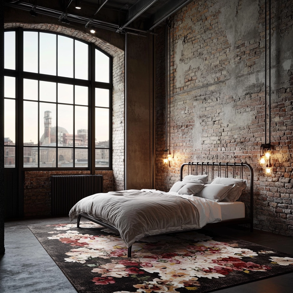 floral rug bedroom 14