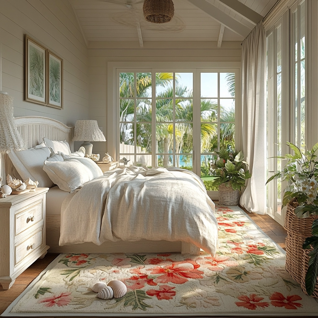 floral rug bedroom 17
