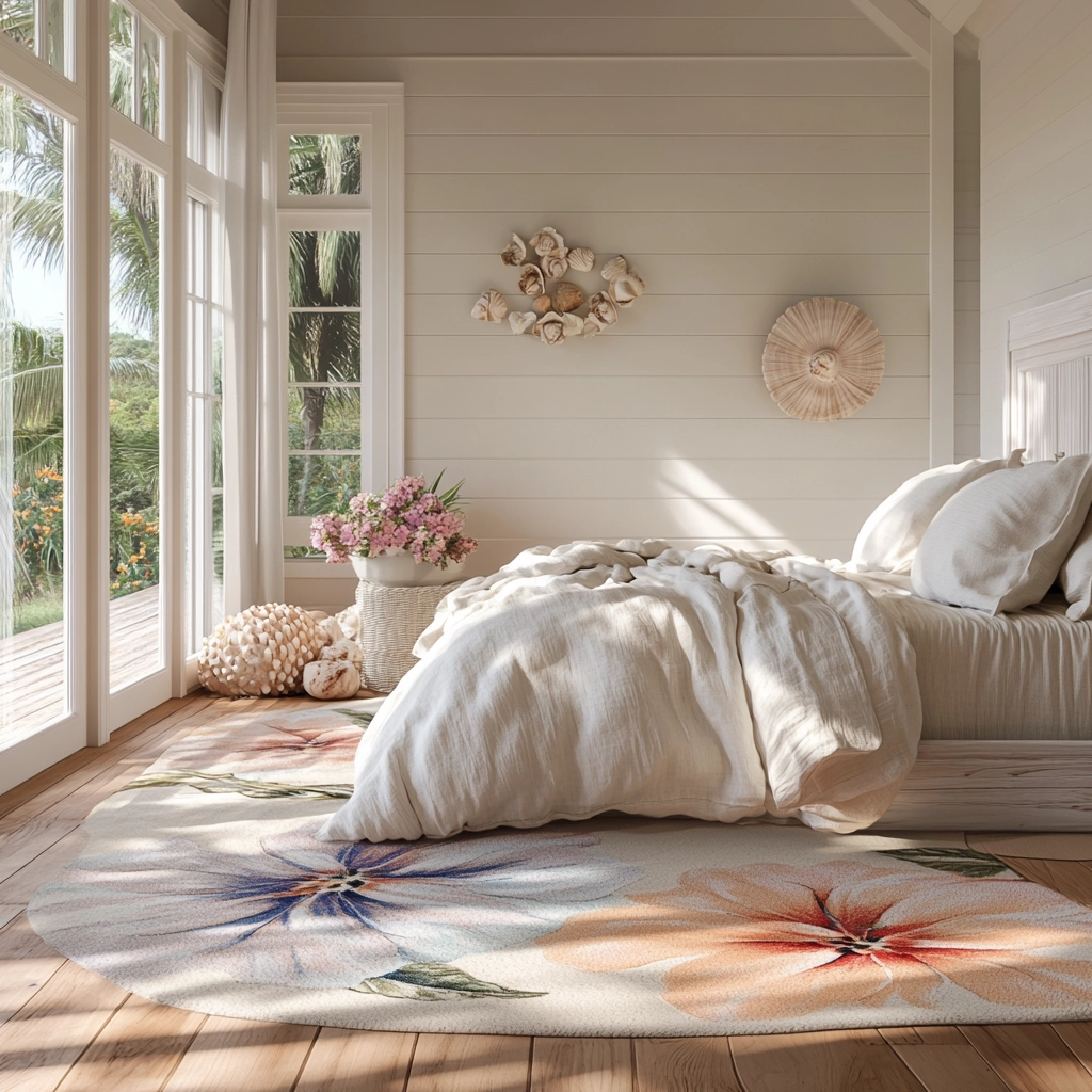 floral rug bedroom 19