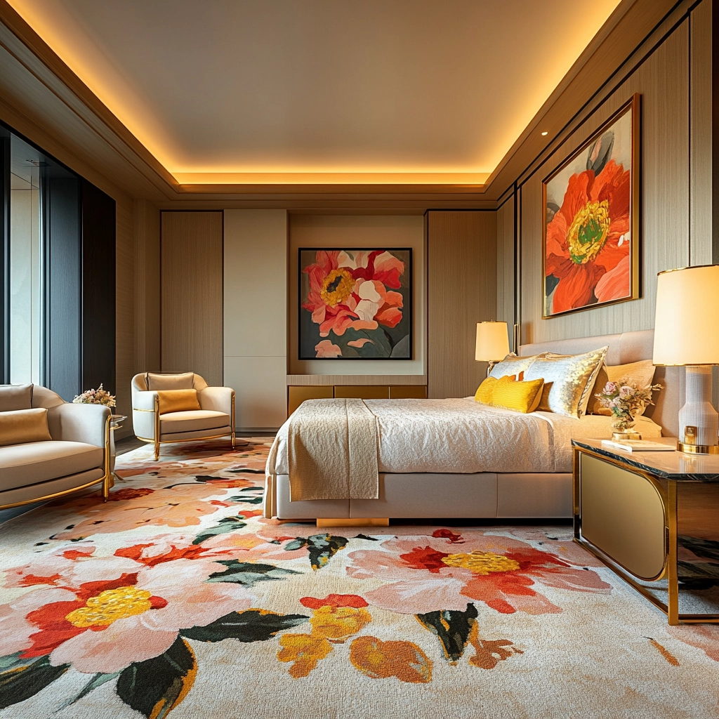 floral rug bedroom 22