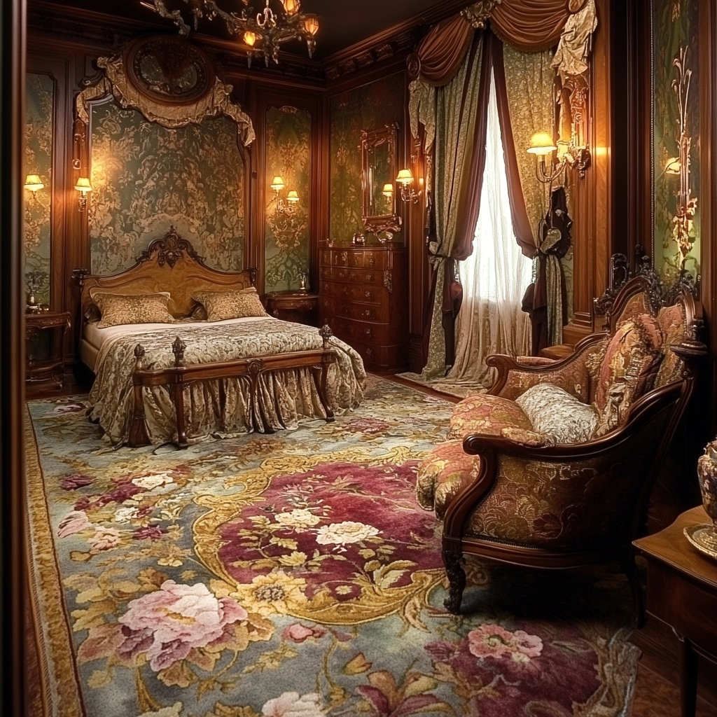 floral rug bedroom 26