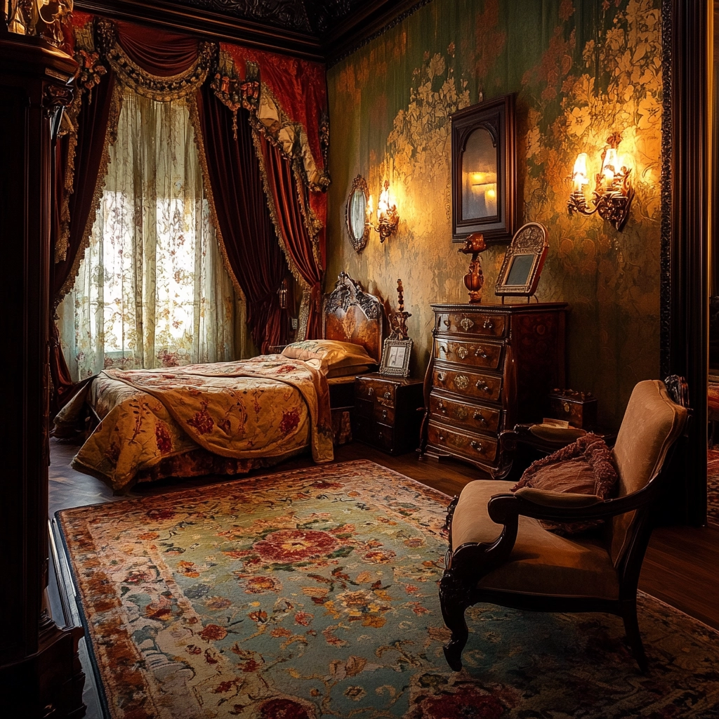 floral rug bedroom 27