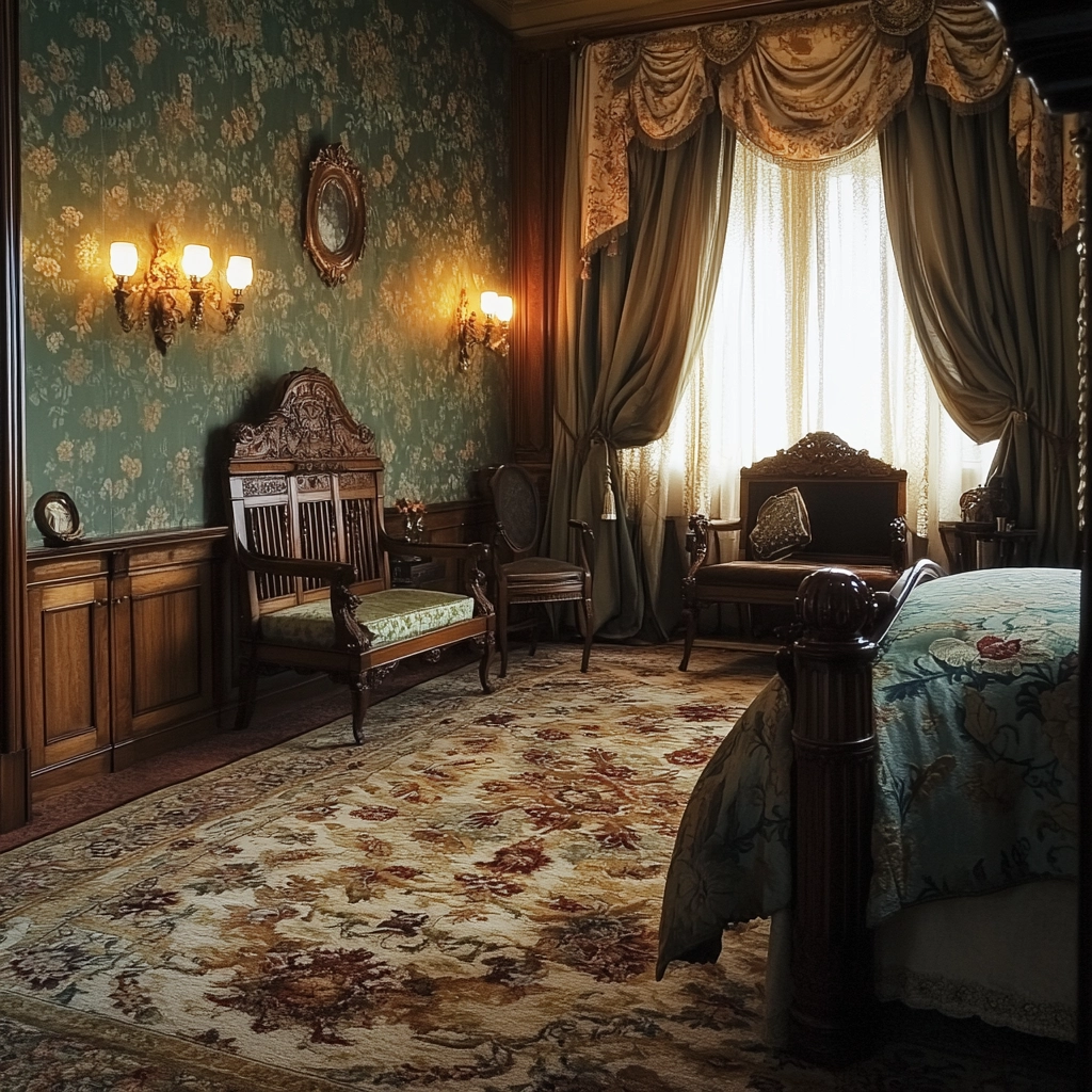 floral rug bedroom 28