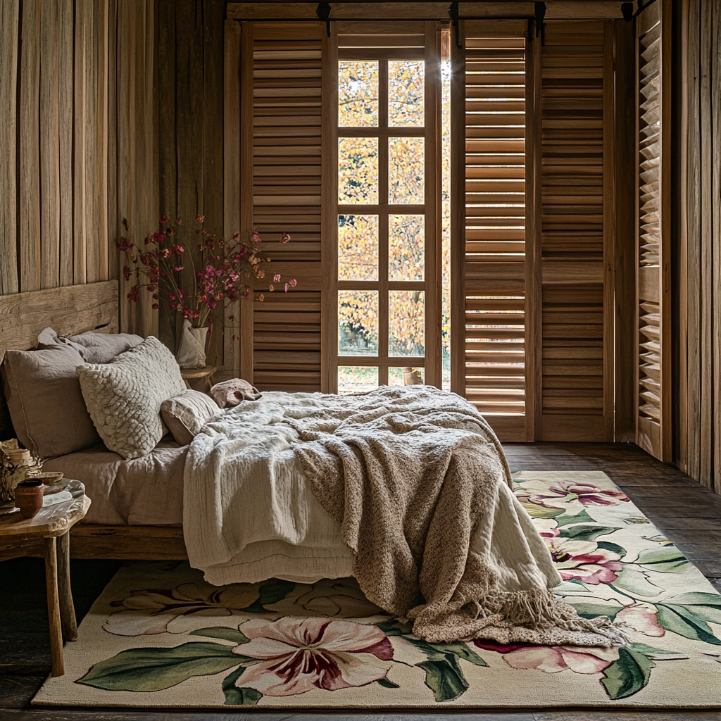 floral rug bedroom 29