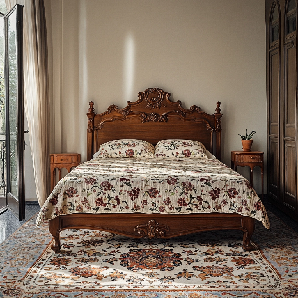 floral rug bedroom 37