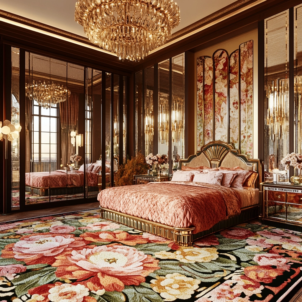 floral rug bedroom 42