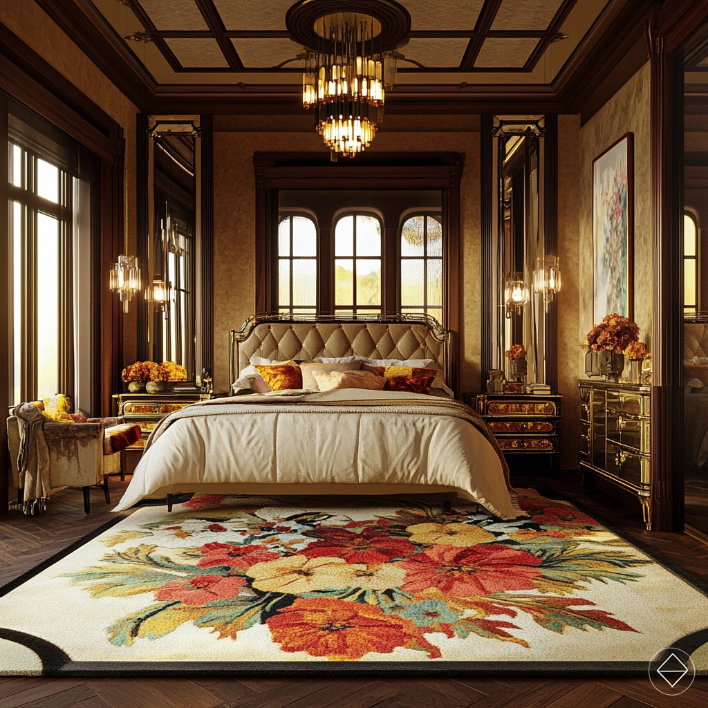 floral rug bedroom 43