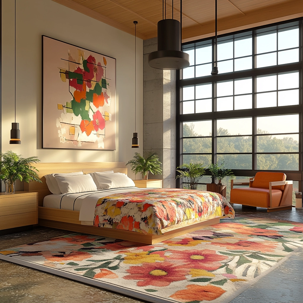 floral rug bedroom 45