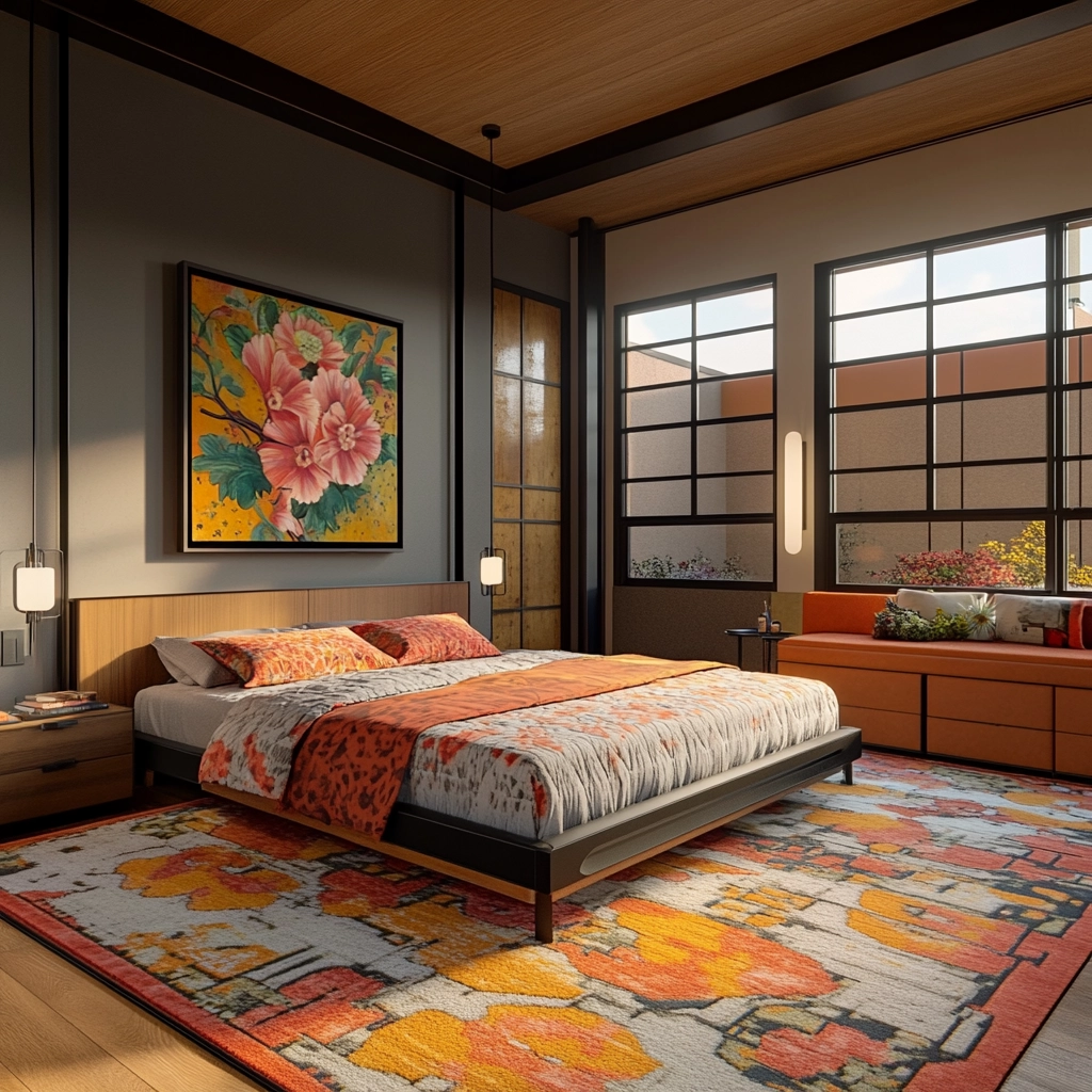 floral rug bedroom 47