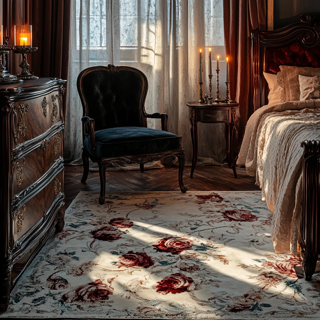 floral rug bedroom 58