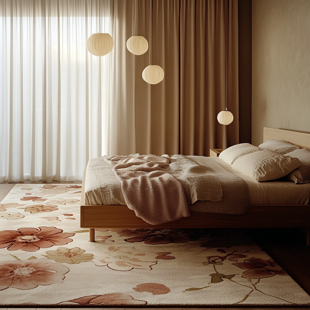 floral rug bedroom 6