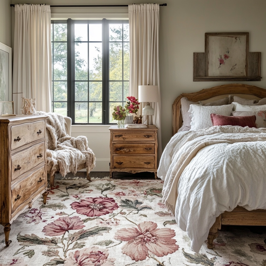 floral rug bedroom 61