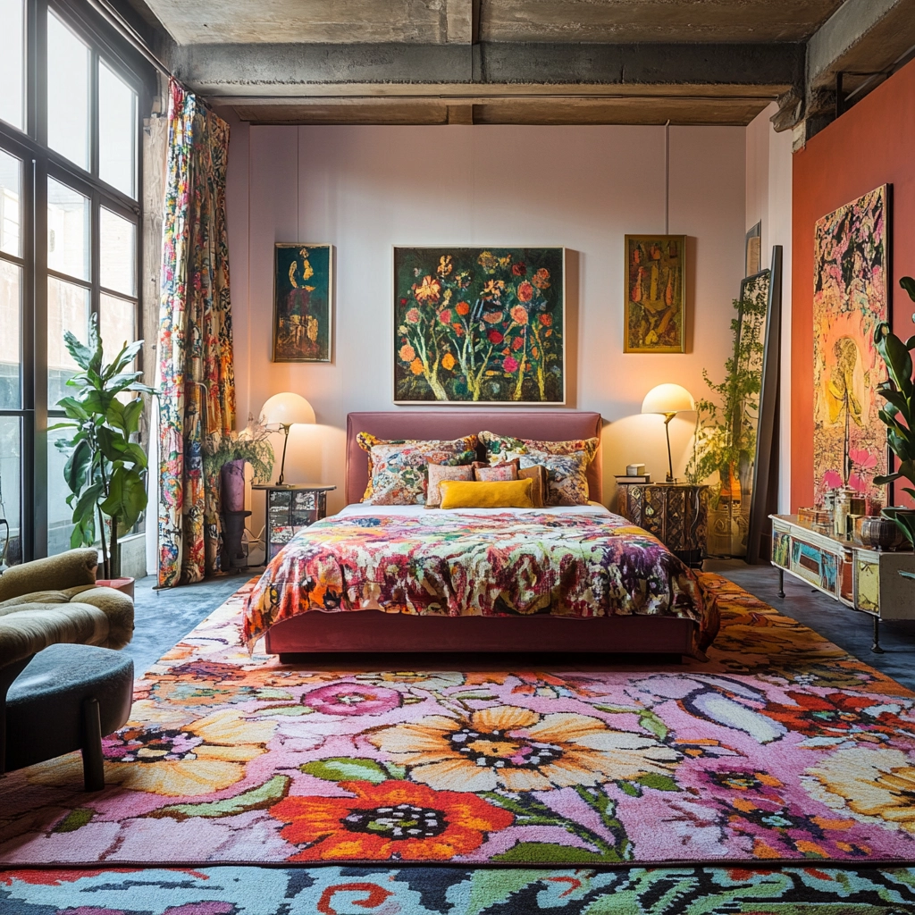 floral rug bedroom 65