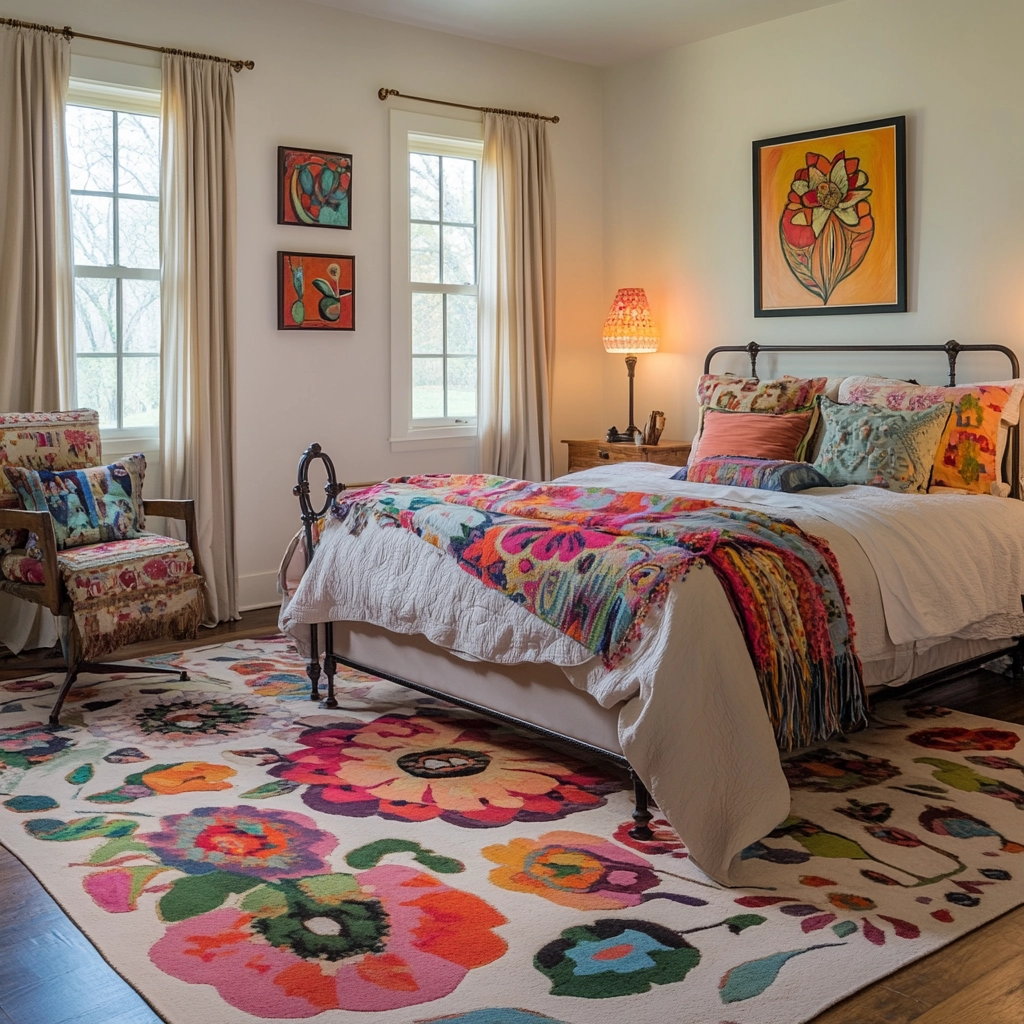 floral rug bedroom 66