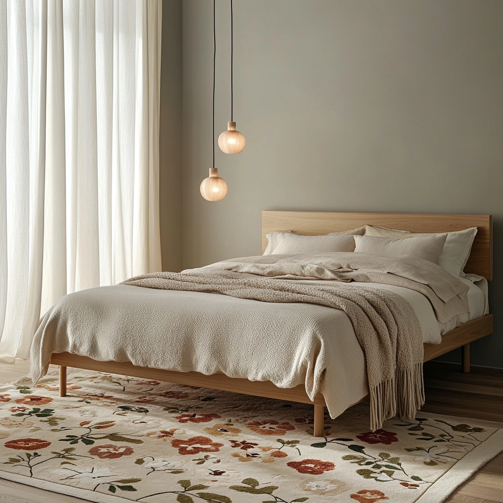 floral rug bedroom 7
