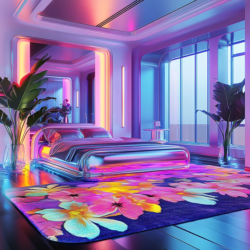 floral rug bedroom 75