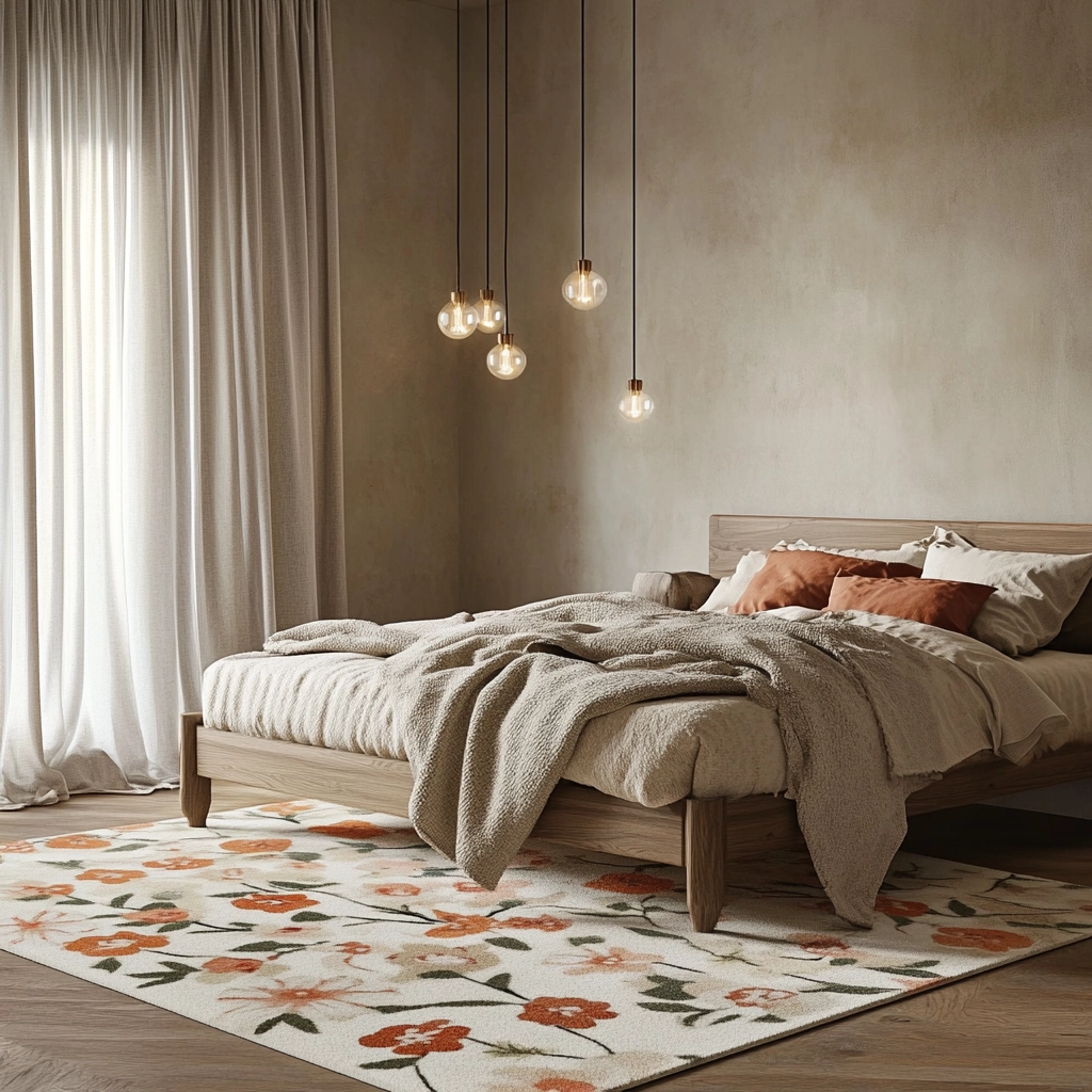 floral rug bedroom 8