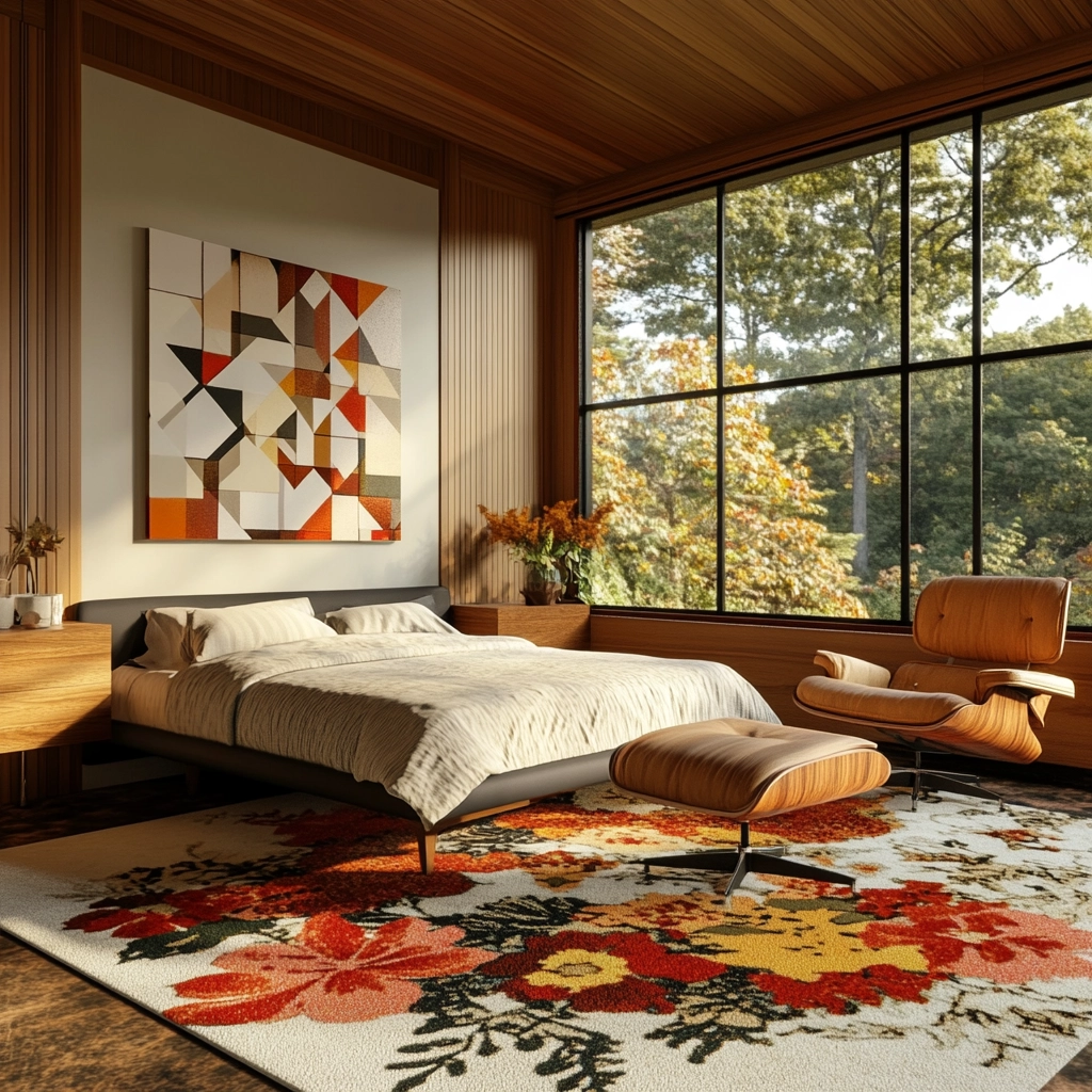 floral rug bedroom 9