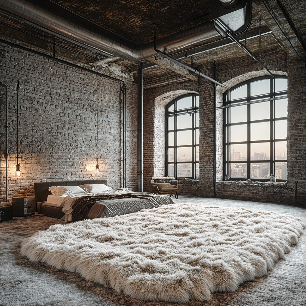 fluffy rug bedroom 10