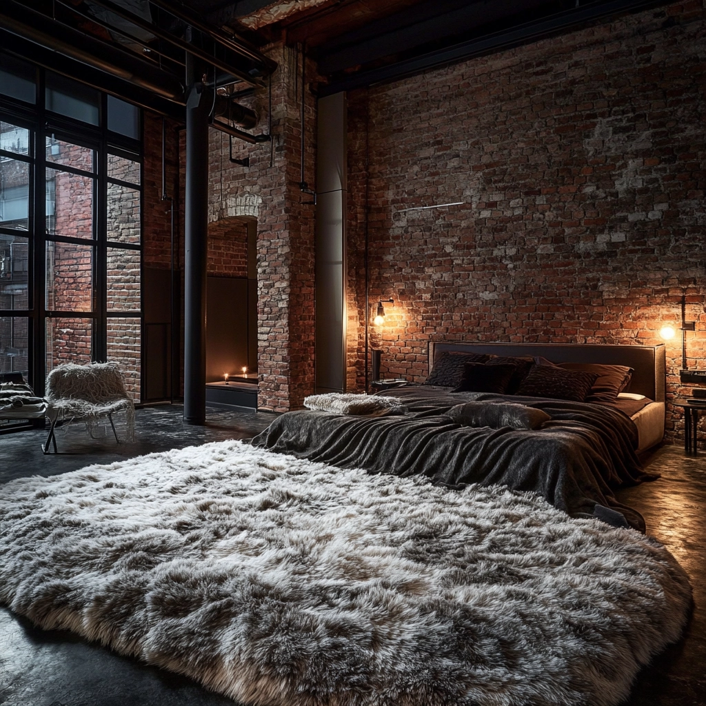 fluffy rug bedroom 11